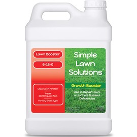 Extreme Grass Growth Lawn Booster- Liquid Spray Concentrated Fertilizer with Humic Acid- Any Grass Type- Simple Lawn Solutions (2.5 Gallon)