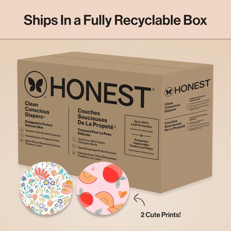 The Honest Company Clean Conscious Diapers for Sensitive Skin Up