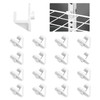 INCREWAY 16PCS Plastic Freezer Hook White Refrigerator Shelf Clips Freezer