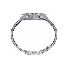 Breil Tribe EW0485 Men's Chronograph Sail Sport Stainless Steel Silver Black Blue 42 mm Water Resistance 10 Bar, Silver-black-blue, Bracelet