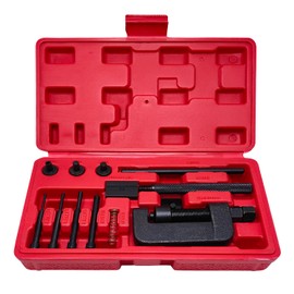 JEUCLEL 13PCS Chain Breaker Tool Kit with Rivet and Roller Chain Link Removal Tool, Chain Breaker Rivet Cutter Heavy Duty Chain Splitter for Motorcycle, Bike, ATV Chain Maintenance Set