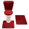Miles Kimball Burgundy 5 Piece Bath Set
