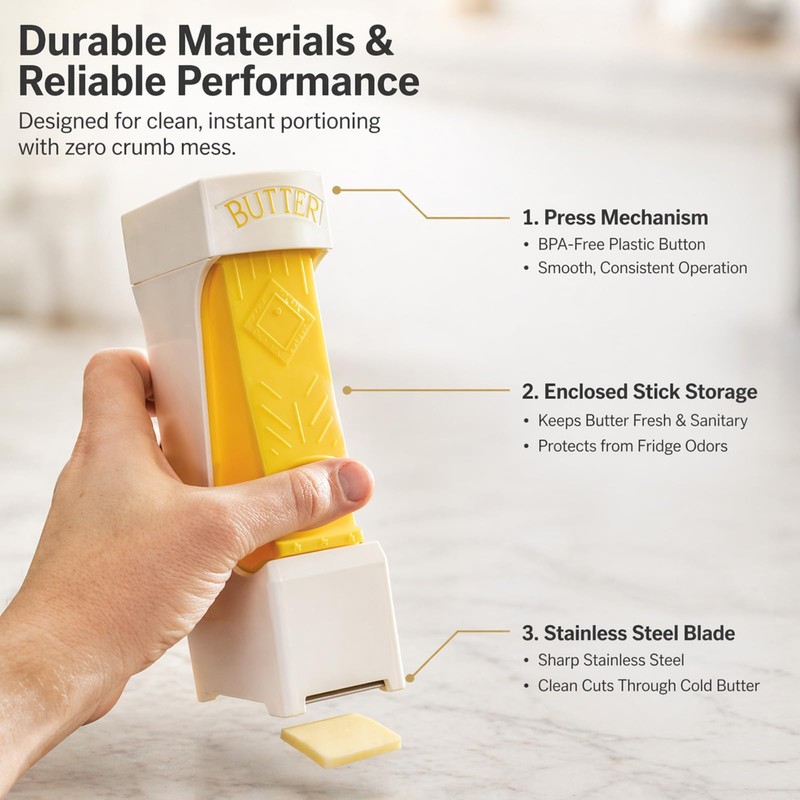 One Press Butter Cutter Slicer for 4 oz East Coast