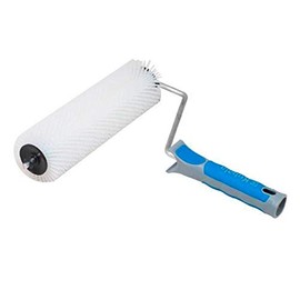 Kubala Hand Spiked Roller - Spiked Roller - Hand Hedgehog Roller - Bleeder Roller - PE Plastic - Metal Bracket - Plastic Handle - White - 230 mm x 75 mm x 14 mm