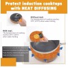 kitchenraku 2 Pcs Induction Cooktop Protector Mat - (Magnetic) Induction