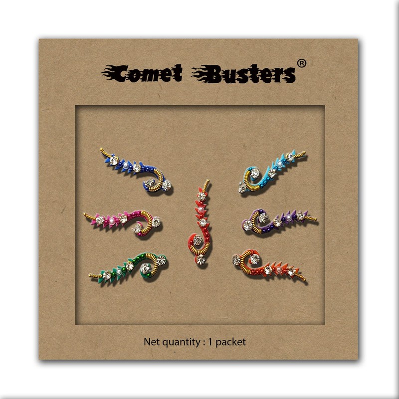 Comet Busters Multicolor Dot Designer Bridal Bindi