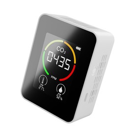 Air Quality Monitor Radon Detector Large LCD Screen with Intuitive Colour Coding System Air Quality in Enclosed Spaces for Greenhouse
