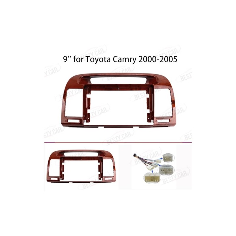 Bestycar Fits for Toyota Camry 2000-2006 Wood Car Radio Stereo