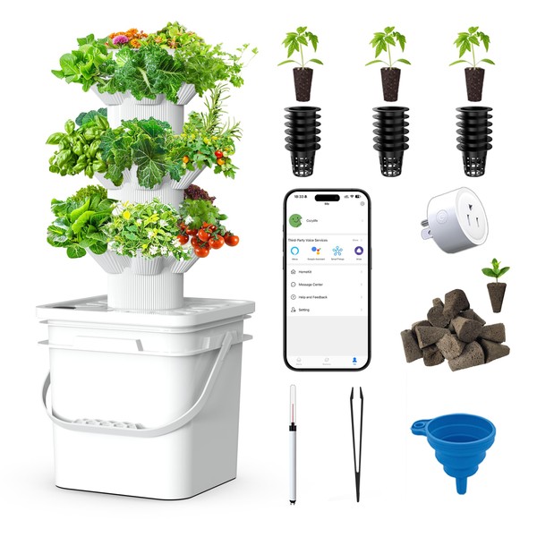 18 Plants hydroponic Growing System kit, hydroponic Tower Indoor Garden,