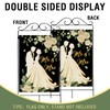 Mr. and Mrs. Just Married Large Decorative House Flag, Romantic