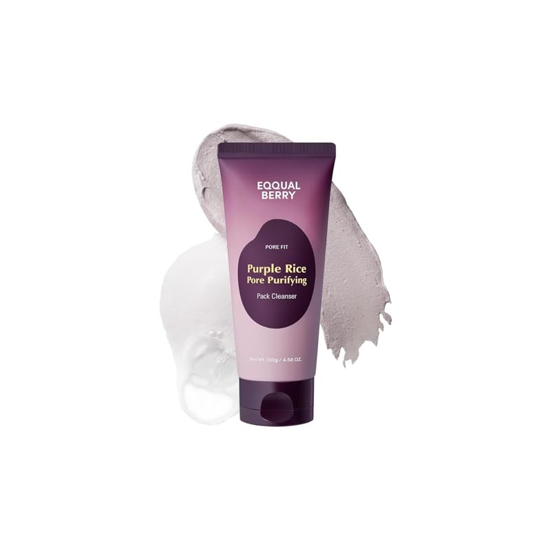 EQQUALBERRY Limpiador Facial 2 en 1 Mascarilla de Arcilla 130
