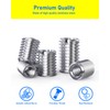 HOLMOL Pack of 20 Threaded Insert, 15 mm Threaded Sleeve