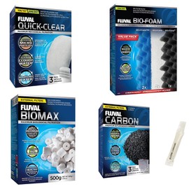Inland Seas Fluval 206/207 Canister Filter Semi Annual Maintenance Kit Bundle (5 Items)