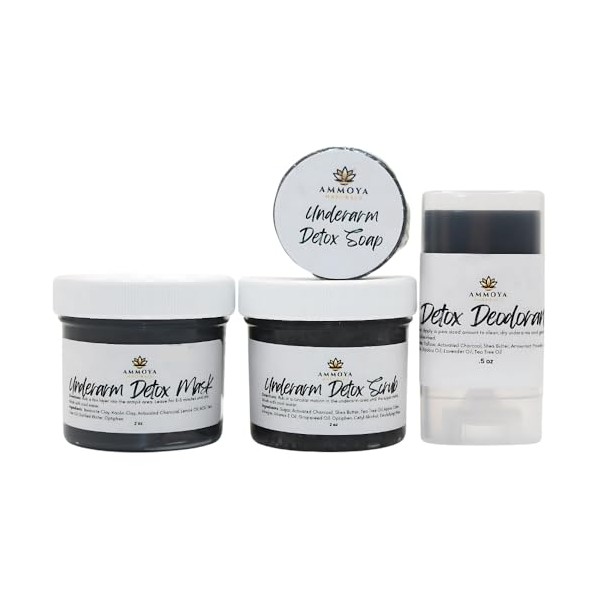 Underarm Refresh Set – Activated Charcoal & Clay Mask with
