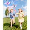 Uregoio 2 Pack Princess Bubble Wands Machine for Girls with