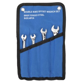 Flex Head Ratcheting Combination Wrench Set Chrome Vanadium Steel Quick Opening Multifunction Combination Ended Spanner Kits 4 Pieces Set