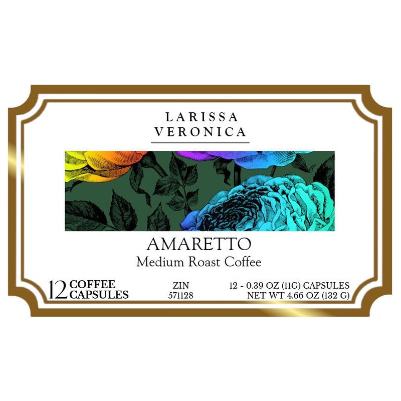 Amaretto Medium Roast Coffee (Single Serve K-Cup Pods) (Gourmet, Naturally