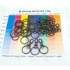 50pcs Gun Black Swivel Snap Hooks with Split Key Rings