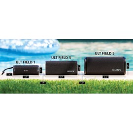 Sony ULT Field 3 Wireless Portable Bluetooth Speaker, IP67 Waterproof, Dustproof, Rustproof, and Shockproof with Enhanced Bass, 24 Hour Battery and Shoulder Strap (SRSULT30B), Black