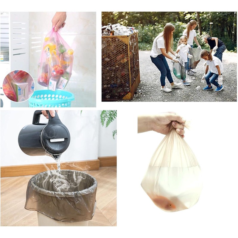 4 Gallon Bathroom Trash Bags,120 Count 6 Rolls Small Trash