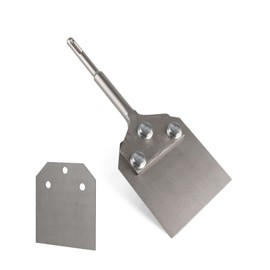 CPROSP SDS-Plus Putty Chisel 250 x 100 mm with 1 Spare Part, for Removing Flooring and Coatings in Connection with Demolition Devices