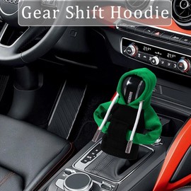 Gear Shift Hoodie, Funny Gear Shift Knob, Universal Car Shift Knob Hoodie, Mini Hoodie for Car Shifter, Automotive Interior Novelty Accessories Decorations, Car Decorations Color Contrast Hoodie.