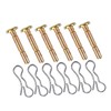 Kisangel Sets Plow Parts Metal Shear and Cotter Pins Set