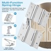 Ranbo 3 Inch Heavy-Duty 304 Stainless Steel Double Spring Hinge,
