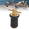 Marine Boat Brass T Handle Drain Plug Strong Structure Twist