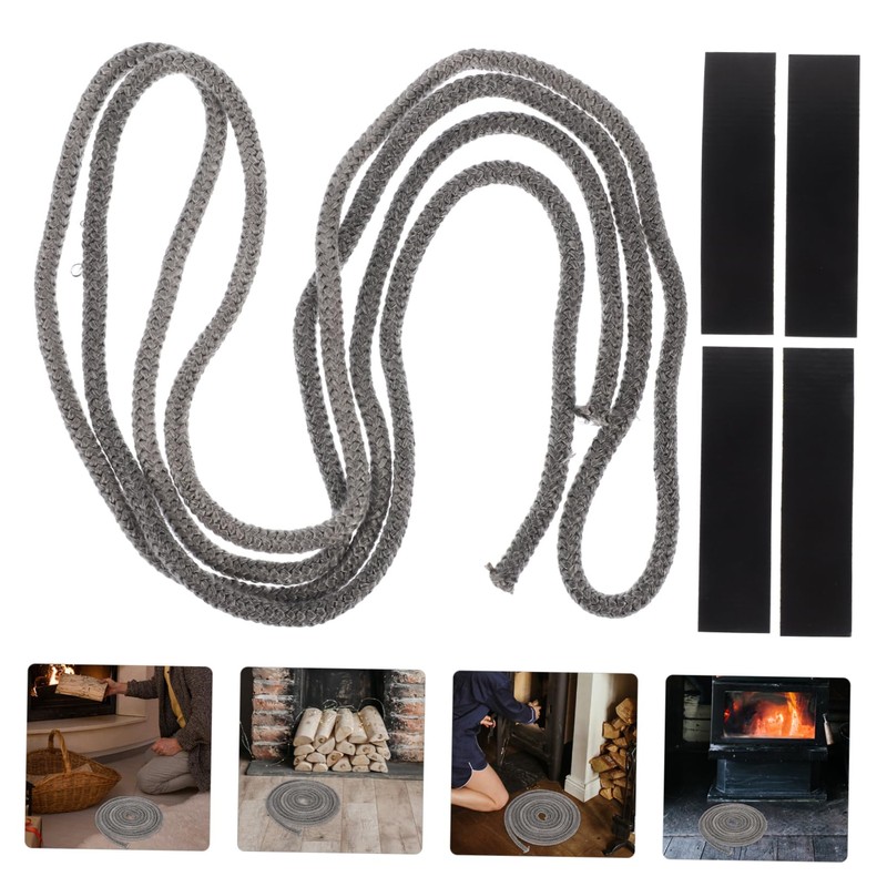 KOMBIUDA Fiberglass Rope Seal Gasket for Wood Stove Door Replacement