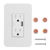 15A WiFi Smart Wall Socket Partition Control USB Interface Remote