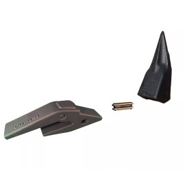 Quality Aftermarket Backhoe, Excavator Bucket Shanks Fits 3/4" Lip, Tiger Rock Teeth & Pins- 23TL