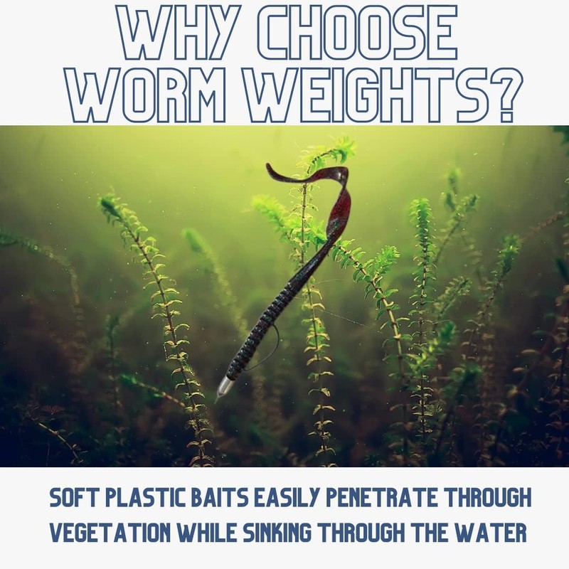 Reaction Tackle Lead Worm Weight 1/16 oz Green Pumpkin (25-Pack)