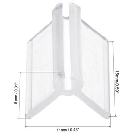 TA-VIGOR PE Grafting Clips 2mm Garden Trellis Greenhouse Clear Pack of 50