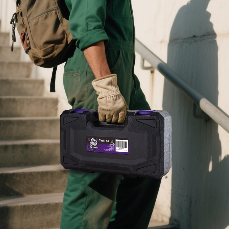 CARTMAN Tool Set General Hand Tool Kit with Plastic Toolbox