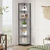 IRCPEN 6 Tier Corner Shelf, Industrial 63.1" Tall Ladder Corner