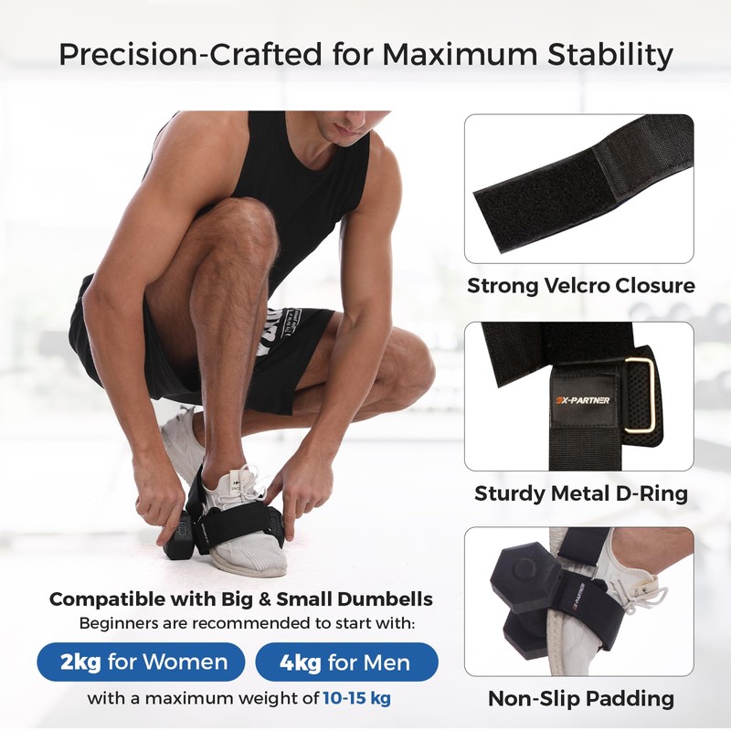 Dumbbell Foot Attachment for Leg Workout, Extension Monkey Foot Dumbbell