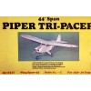 Sterling Model Airplane Plans (RC-UC): Piper Tri-Pacer 44" Scale for