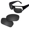Glintbay 100% Precise-Fit Replacement Sunglass Lens for Maui Jim World Cup MJ266-64mm - Polarized Advanced Black
