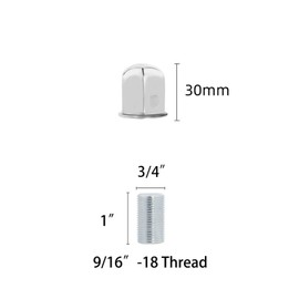 8Pcs Lug Nuts with Adapter for hightall 16“ 8 Lug Wheel Simulator,Compatible with Ford 2007-2021 E350/E450