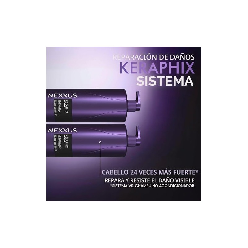Nexxus Keraphix Champú con ProteinFusion para Cabello Dañado Proteína de