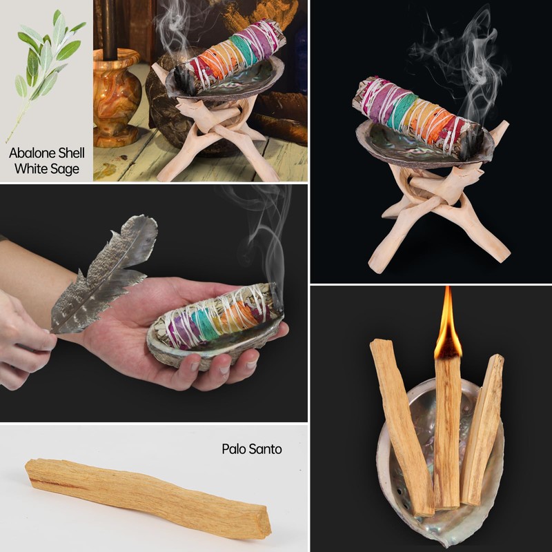 Nutgun Sage Smudge Kit - 2 White Sage Sticks, 1