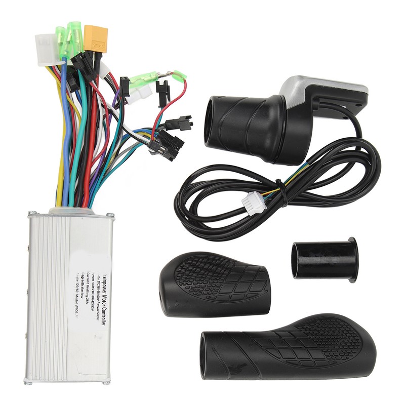 Half Twist Throttle Grip with Display Meter 3 Modes Sine