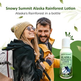 Alaska Rainforest Body Lotion 3 oz. - Handcrafted Herbal Body Lotion with Devil's Club, Fireweed & Spruce Tip - Hydrating, Non-Greasy Natural Body Lotion for All Skin Types