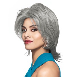 Maxwigs Aubrey Color 60-12" Shoulder Length Wavy Full Volume Fusion Heat Friendly Synthetic Fiber Foxy Womens Lightweight Lace Front Bundle Hairloss Booklet