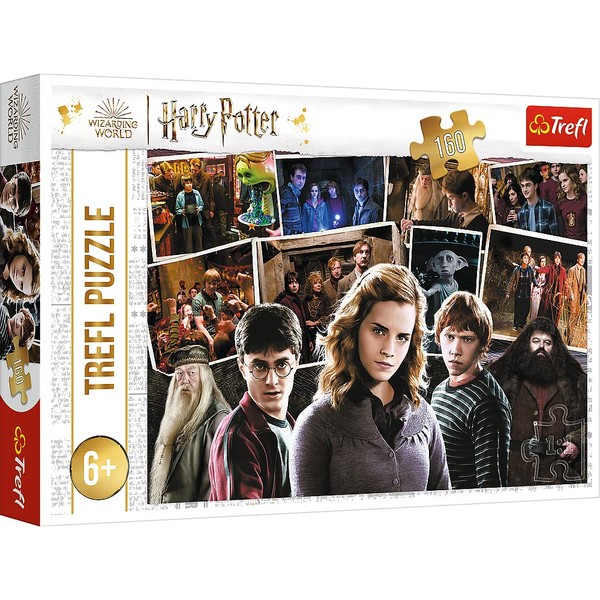 Trefl 15418 160 Element Puzzles, Film Figures, Collage, Creative Entertainment, Fun for Children from 6 Years, Children's Puzzle, Harry Potter and Friends