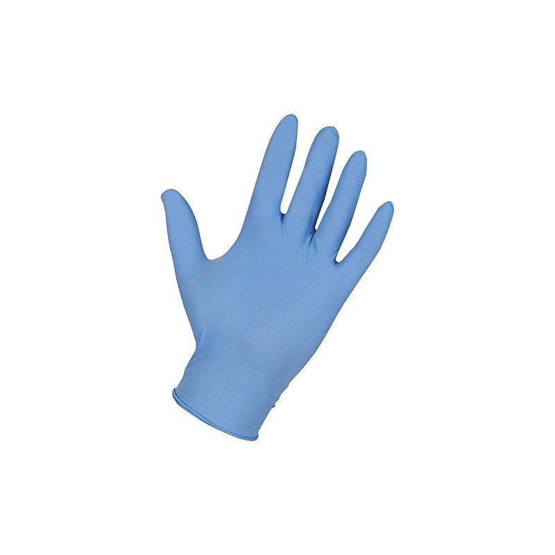 DISPOSABLE NITRILE POWDER FREE GLOVES (100, MEDIUM)
