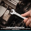DURATECH Super-thin Open End Wrench Set, SAE(5/16" to 1-1/16") &
