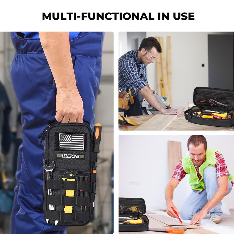 Portable Small Tool Bag, Organizer Storage Box for EDC, Motorcycle,