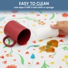 Round Table Protector Wipeable Circle Tablecloth Elastic Edged Fitted Table
